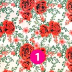 Tela Bi Strech Floreado 150 cm | Ideal para Vestidos de Huasa - Imagen 2