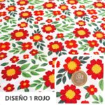 Tela Bi Strech Floreado 150 cm | Ideal para Vestidos de Huasa - Imagen 33
