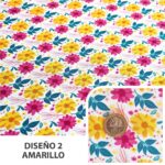 Tela Bi Strech Floreado 150 cm | Ideal para Vestidos de Huasa - Imagen 34