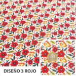 Tela Bi Strech Floreado 150 cm | Ideal para Vestidos de Huasa - Imagen 38