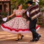Tela Bi Strech Floreado 150 cm | Ideal para Vestidos de Huasa