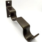 Soporte Doble Muro para Barra de Cortina 25 mm | Fierro